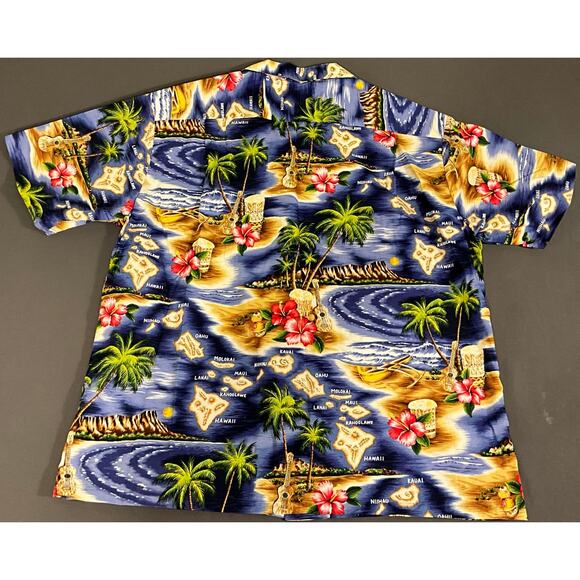 Men's NEW RJC Shirt Made in Hawaii United States Sz 3XL Short Sleeve Button Up - Picture 2 of 6